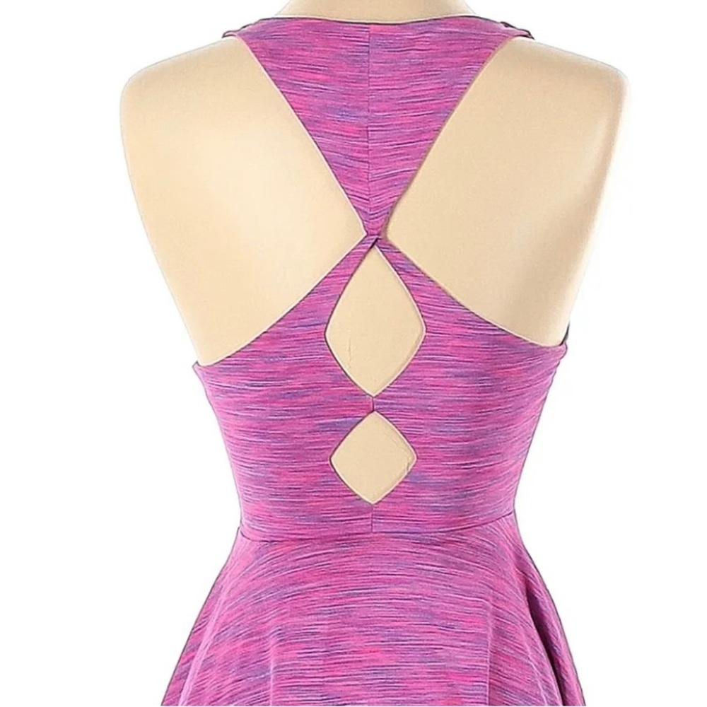 Silence + Noise Tenniscore Athleisure Sports pink a-line dress, cutout back, M